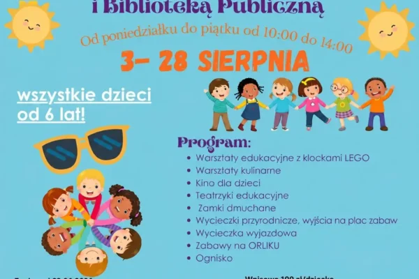 Wakacyjne zajęcia dla dzieci w Miasteczku – jeszcze wolne miejsca!