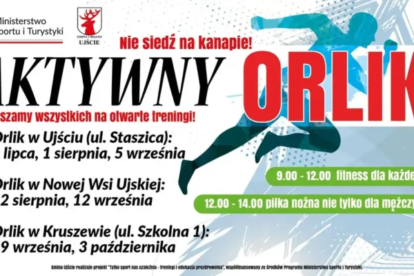 Aktywny Orlik w Ujściu: Otwarte treningi 4 lipca – Orlik przy Staszica nieczynny do 14:30