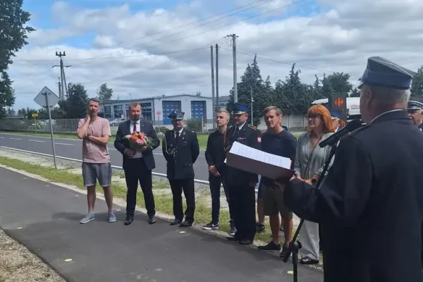 Nadanie imienia ścieżce rowerowej i VIII Strażacki Rajd Rowerowy w Krajence