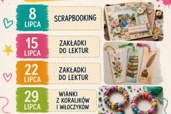 Letnie warsztaty plastyczne dla dzieci w Klubie Seniora w Pile