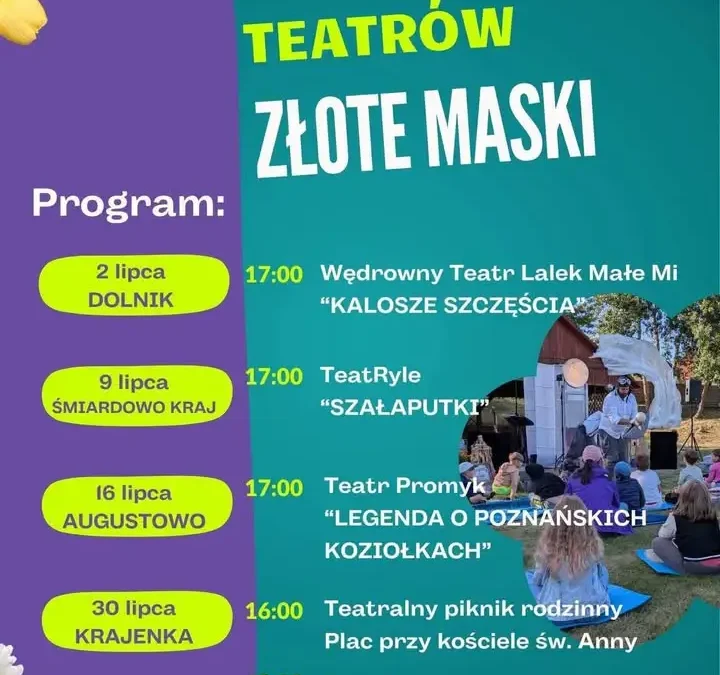 Teatralne lato w gminie Krajenka – już jutro spektakl w Śmiardowie Krajeńskim