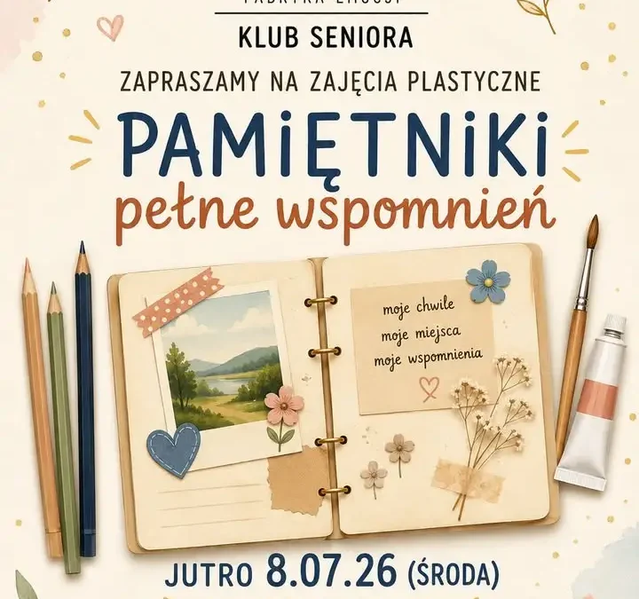 Zajęcia plastyczne dla seniorów w RCK Fabryka Emocji