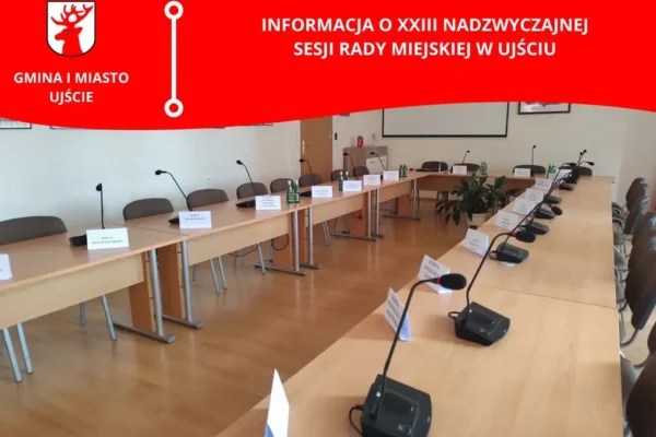 Nadzwyczajna sesja Rady Miejskiej w Ujściu – pilne uchwały dla seniorów i inwestycji