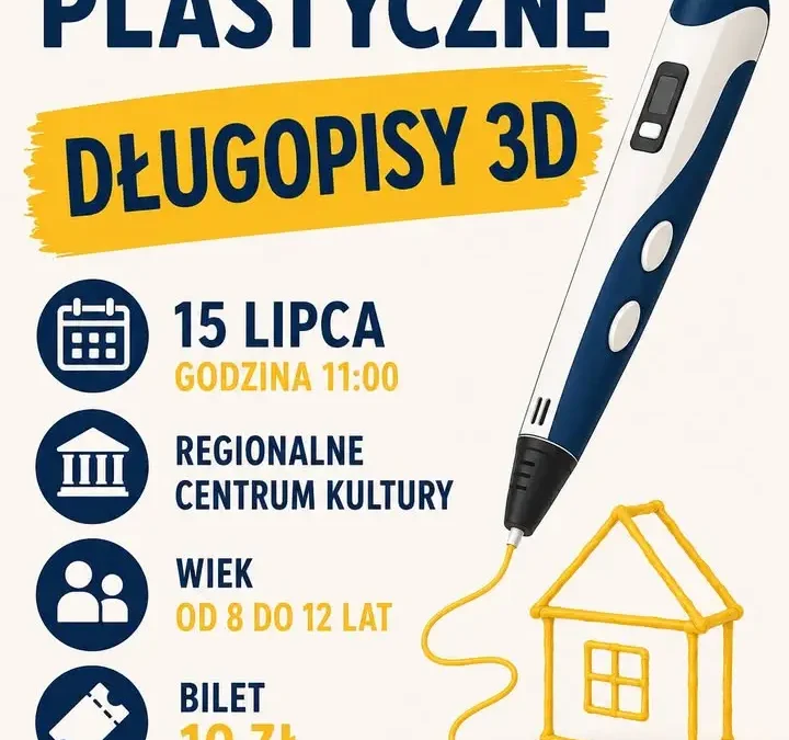 Warsztaty z długopisami 3D w RCK – twórcza zabawa dla dzieci