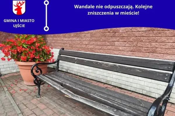 Wzmożona fala wandalizmu w Ujściu – zniszczone barierki, skradzione narzędzia z stacji naprawy rowerów
