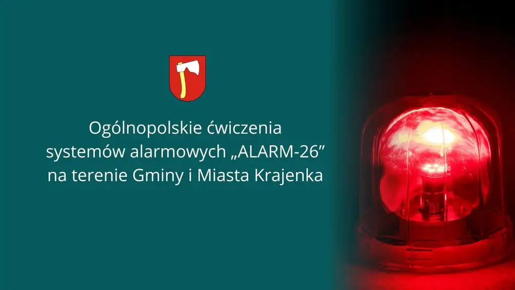 Ćwiczenia syren alarmowych „ALARM-26” w Gminie Krajenka już 21 lipca