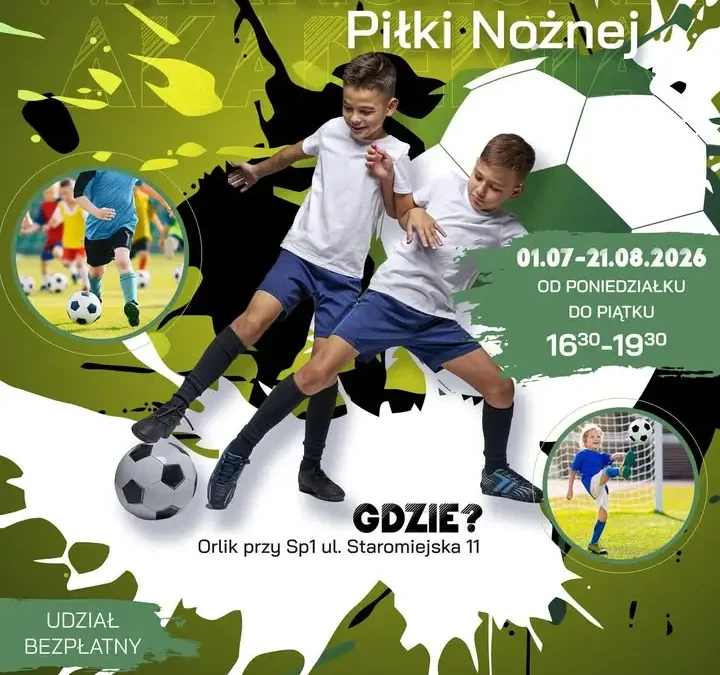 MOSiR Piła szuka trenera do poprowadzenia Wakacyjnej Akademii Piłki Nożnej