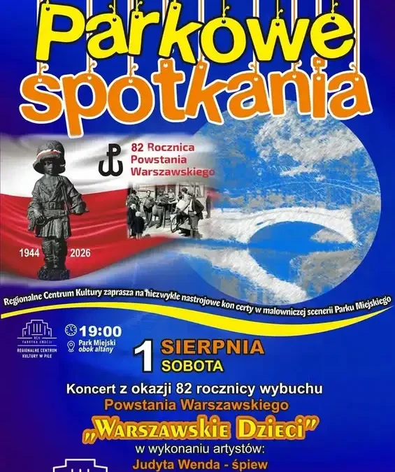 Koncert w Parku Miejskim z okazji 82. rocznicy Powstania Warszawskiego