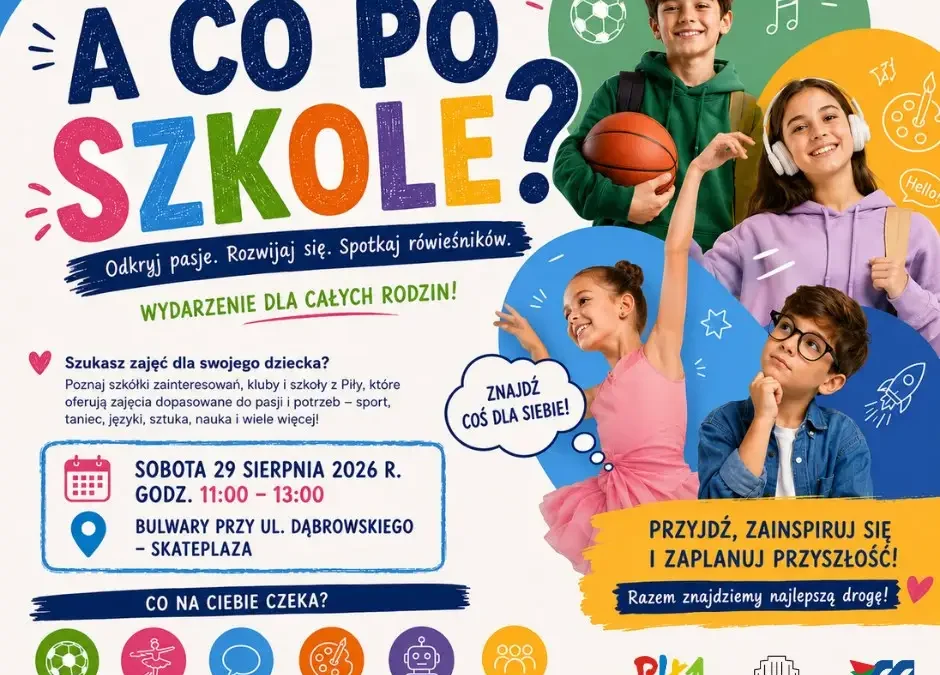 Piła: Piknik zajęć pozalekcyjnych na bulwarach – zapisy do 7 sierpnia