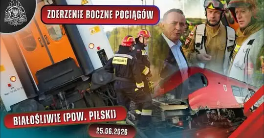 Zderzenie dwóch pociągów w Białośliwiu – 11 osób poszkodowanych