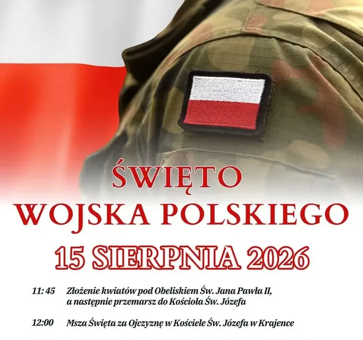 Święto Wojska Polskiego w Krajence – program obchodów 15 sierpnia