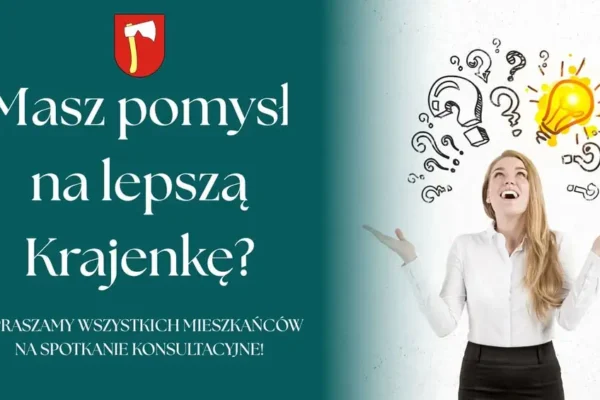 Dziś o 16:30 konsultacje w sprawie rewitalizacji w Krajence