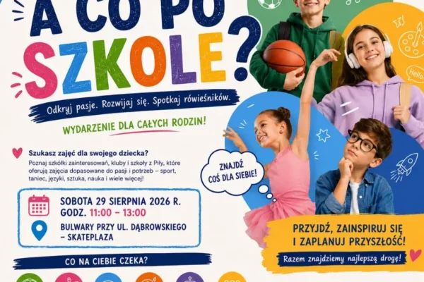 A co po szkole? 29 sierpnia na Plantach w Pile – przegląd oferty zajęć dla dzieci i młodzieży