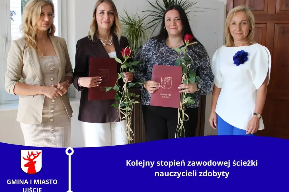 Awans zawodowy nauczycieli w Ujściu: akty nadania wręczone