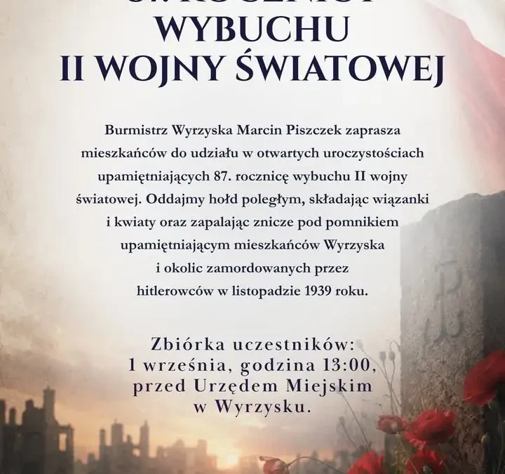 Gminne obchody 87. rocznicy wybuchu II wojny światowej w Wyrzysku