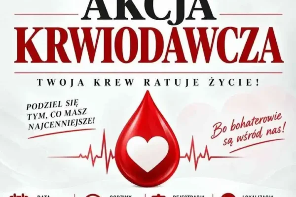 Akcja krwiodawcza w Wyrzysku – oddaj krew i uratuj życie
