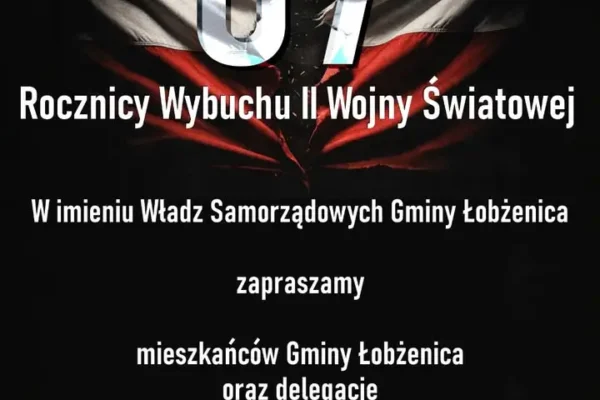 Obchody 87. rocznicy wybuchu II wojny światowej w Łobżenicy