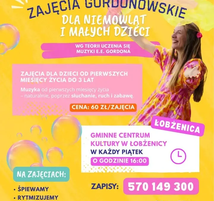 Zajęcia Gordonowskie dla maluszków w GCK Łobżenica – start 11 września