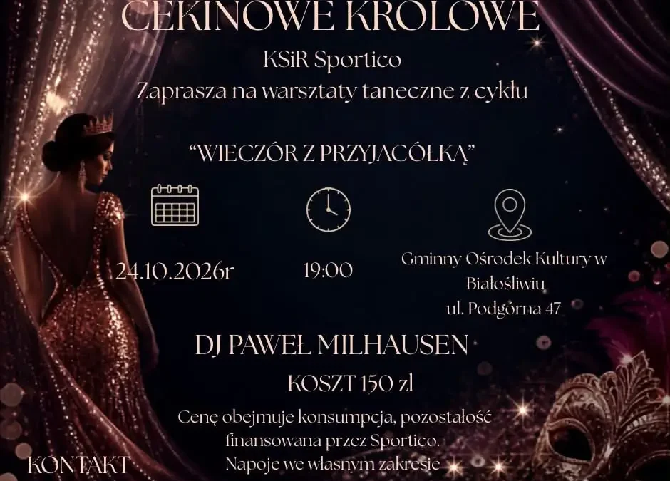Wieczór z Przyjaciółką w Sportico: Cekinowe Królowe na tanecznych warsztatach