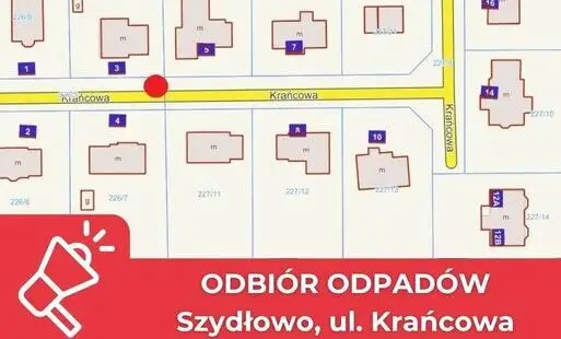 Zmiana organizacji odbioru odpadów na ul. Krańcowej w Szydłowie