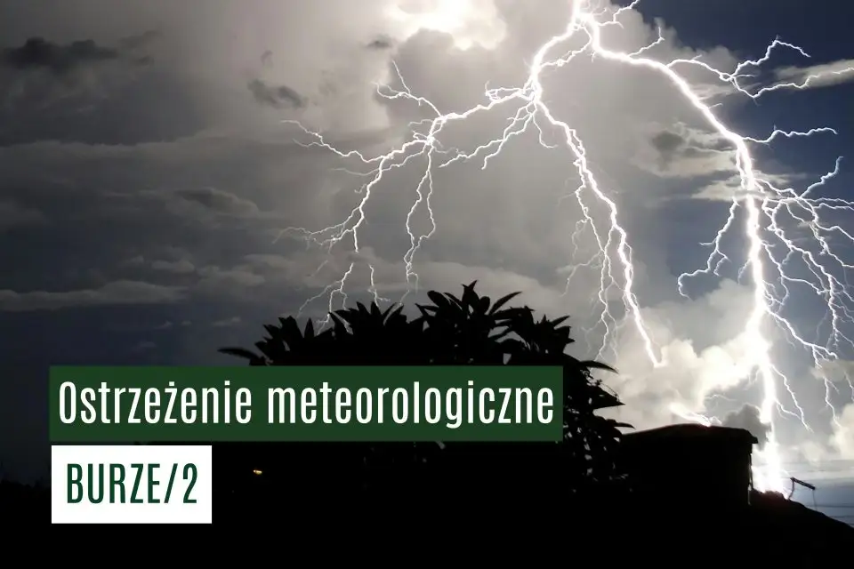 Ostrzeżenie meteorologiczne: burze w powiecie – mieszkańcy Łobżenicy i okolic w gotowości