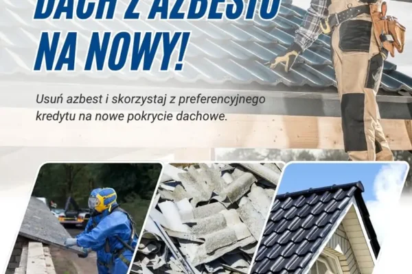 Preferencyjny kredyt na wymianę dachu z azbestu — WFOŚiGW w Poznaniu dopłaca do odsetek