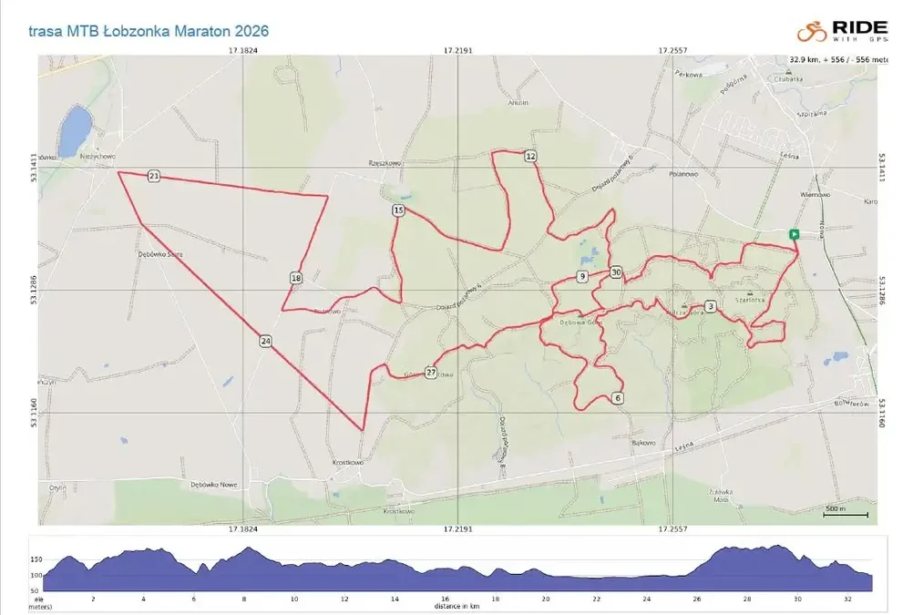 I Maraton MTB Łobzonka Wyrzysk już jutro! Start z parkingu przy Leśniczówce Zielona Góra