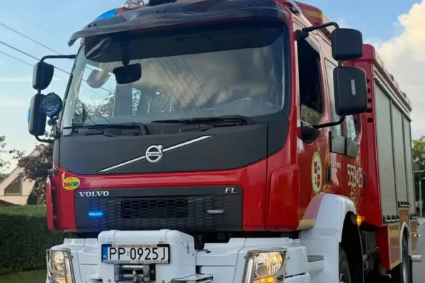 Trzy interwencje OSP Wyrzysk: powalone drzewa i plama oleju na drodze