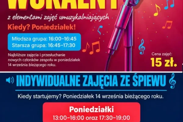 Łobżenica: rusza nabór do zespołu wokalnego i na zajęcia indywidualne ze śpiewu
