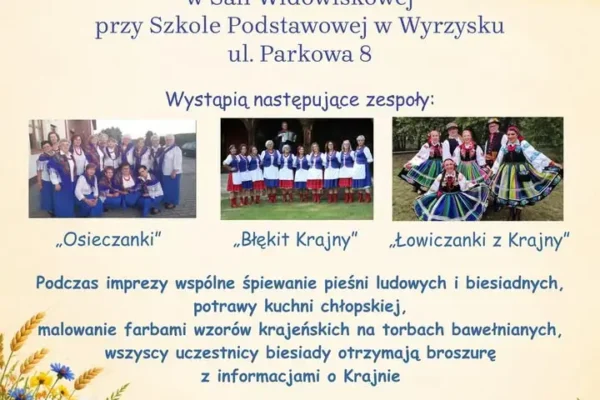 VIII Biesiada Krajeńska w Wyrzysku – zaproszenie na październikowe święto kultury ludowej