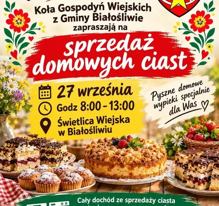 Trochę mąki, dużo serca – ciasta KGW wesprą Stellę Białośliwie