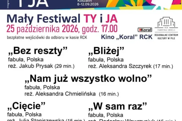 Europejski Festiwal Filmowy „INTEGRACJA TY i JA” w Koszalinie – bezpłatne wejściówki w RCK