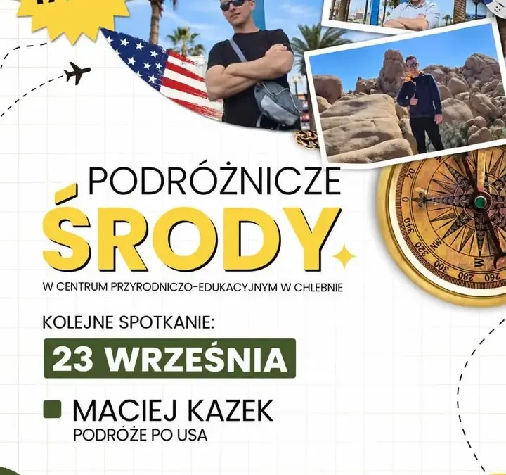 Podróż do USA tematem spotkania w Chlebnie. Maciej Kazek opowie o swoich wyprawach