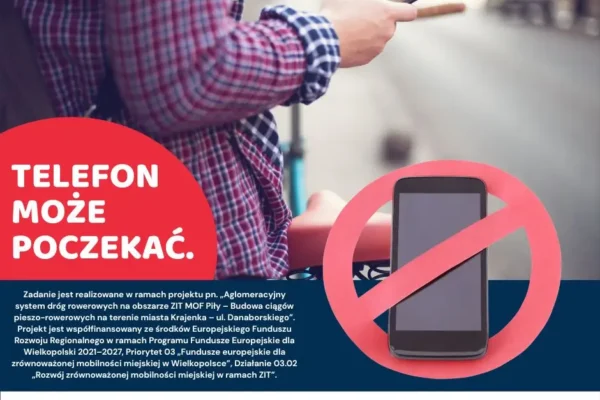 Bezpieczeństwo na rowerze: telefon może poczekać, liczy się skupienie na drodze