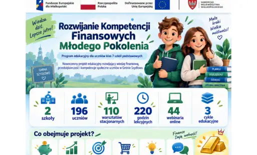 Uczniowie z Szydłowa i Starej Łubianki nauczą się zarządzać pieniędzmi