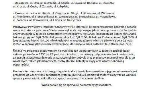 Nowa Zawada i Dolaszewo: woda z kranu znów bezpieczna, sanepid wydał komunikat