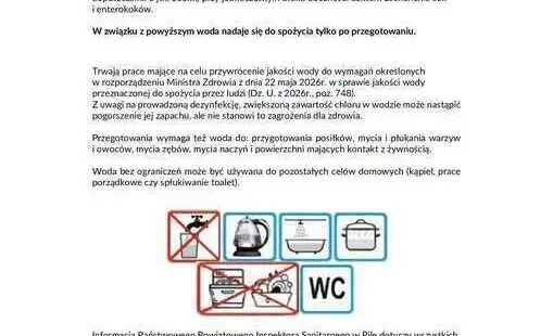 Uwaga mieszkańcy Kotunia! Woda z kranu wymaga przegotowania