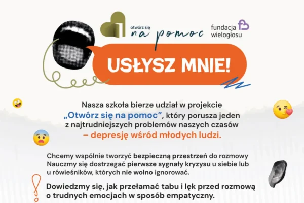 „Otwórz się na pomoc. Usłysz mnie!” – pilski MOPS promuje zdrowie psychiczne dzieci i młodzieży