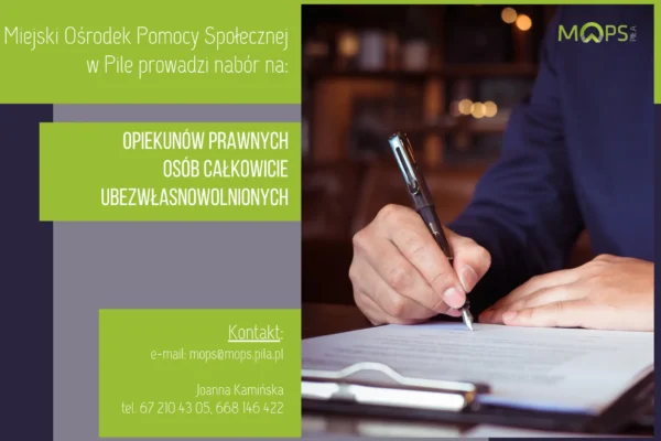 Piła szuka opiekunów prawnych dla osób ubezwłasnowolnionych