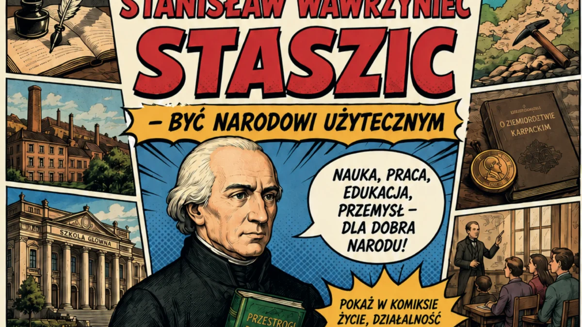 Konkurs plastyczny w Pile: komiks o Stanisławie Staszicu