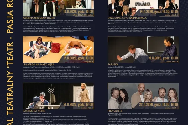 27. Festiwal Teatralny „Teatr – Pasja Rodzinna” w Pile – rusza 7 listopada