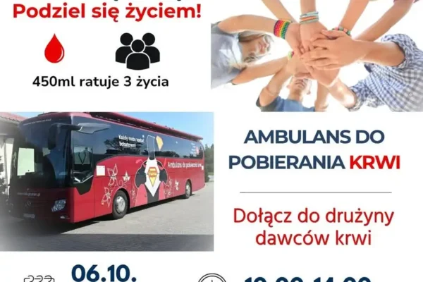 Białośliwie: akcja honorowego krwiodawstwa już 6 października