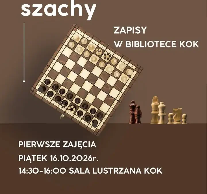 Szachy w bibliotece – zapisy na zajęcia bez ograniczeń wiekowych