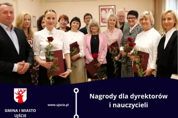 Nagrody i gratulacje dla nauczycieli z gminy Ujście z okazji Dnia Edukacji Narodowej