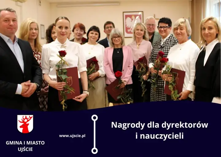 Nagrody i gratulacje dla nauczycieli z gminy Ujście z okazji Dnia Edukacji Narodowej