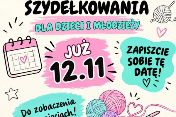 Warsztaty szydełkowania dla dzieci i młodzieży – 12 listopada