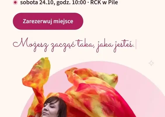 Warsztaty Belly Dance dla początkujących w RCK w Pile – już 24 października