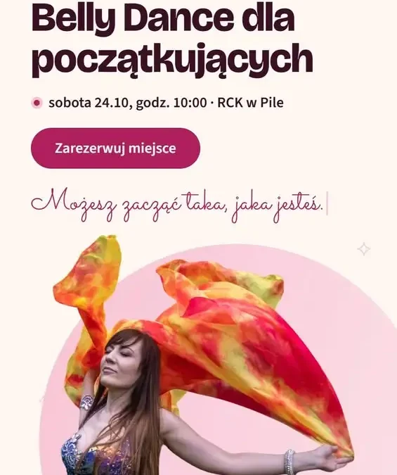 Warsztaty Belly Dance dla początkujących w RCK w Pile – już 24 października