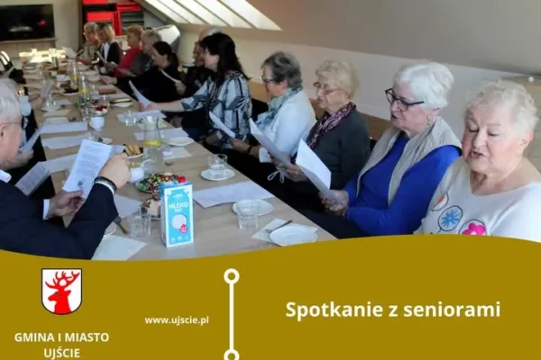 Burmistrz Ujścia spotkała się z seniorami z Małego Klubu Seniora