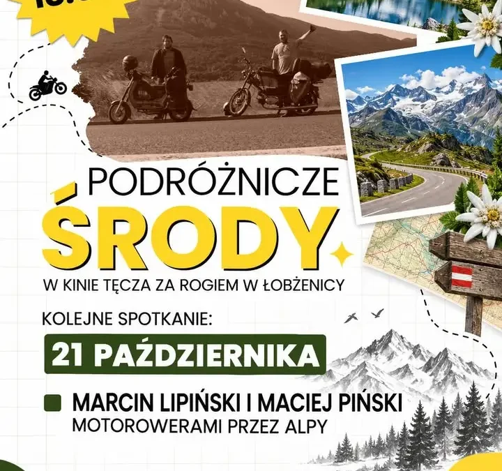 Podróżnicza Środa w Łobżenicy: motorowerami przez Alpy